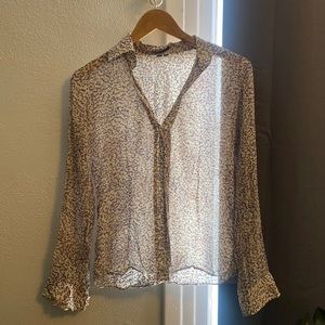 Theory Long Sleeve Blouse